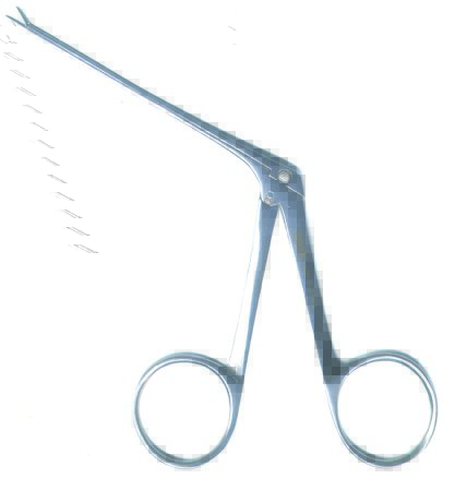 Noyes (Hartman) Alligator Forceps, Serrated Jaws, 1.2 Mm X 8.0 Mm, 5 1/2" (14.0 Cm) Shaft